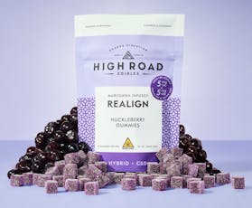 High Road - Realign Huckleberry 1:1 THC/CBD Ratio Gummies