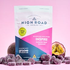High Road - Inspire Passion Fruit Solventless Gummies (H)