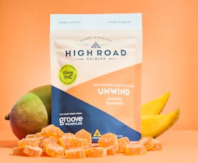 High Road - Unwind Mango Solventless Gummies