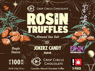 Almond Sea Salt Rosin Truffle 5-Pack 100mg (Crop Circle Chocolate)