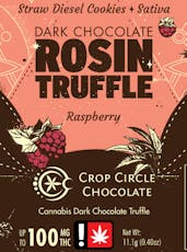 Raspberry - Single Rosin Truffle 100mg (Crop Circle Chocolate)