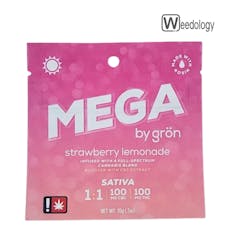 Gron Single STRAWBERRY LEMONADE 1:1 THC/CBC 100mg Mega Pearl