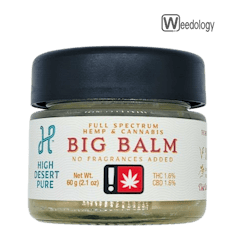 High Desert Pure 2.1oz BIG BALM 1:1:1 Balm