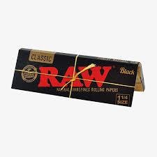 Raw Papers 1 1/4 Black
