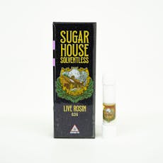 Sugar House Solventless | Live Rosin 0.5g Cartridge |