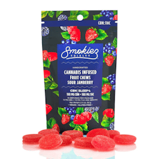 Smokiez - Sour Jamberry THC:CBN - 10pk
