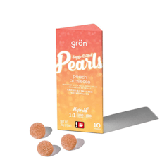 Gron 100mg 1:1 THC:CBD PEACH PROSECCO Balanced & Bubbly Pearls 10pk