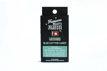 1g BLUE COTTON CANDY Flavored Distillate Vape Cartridge
