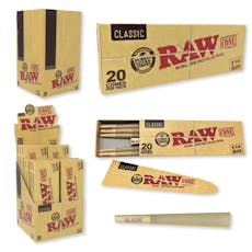 RAW - 1 1/4 Cones - 20pk