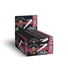 Zig Zag - Mini Unbleached Cones 70mm - 8ct