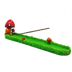 Fantasy Gifts - Mushroom Incense Burner - Green & Red