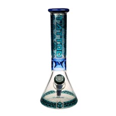 Lookah - Tattoo Beaker Bong - Blue