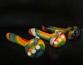 Kristi Conant Glass Designs - Handblown Rainbow Spoon - Various Designs