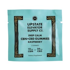 Upstate Elevator Deep Calm CBN+CBD Raspberry Gummies 2ct