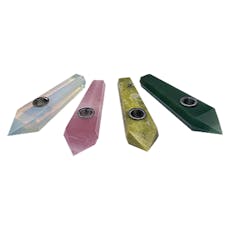 LuvBuds - Gemstone Hand Pipe - Various Colors