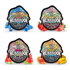 Blue Raspberry Mushroom Gummies