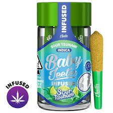BABY JEETER - SOUR TSUNAMI 0.5G LIQUID DIAMOND INFUSED PREROLL 5 PACK 2.5G