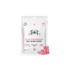 HEAVY HITTERS - SOUR WATERMELON DIAMOND INFUSED HYBRID GUMMIES 100MG