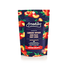Smokiez 10pc Peach Sour Fruit Chews