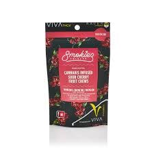 Smokiez 10pc Cherry 1:1:1 Sour Fruit Chews