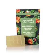 Smokiez 1pc Tangerine 1:1:1 Sour Fruit Chew