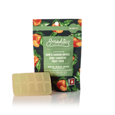Smokiez 1pc Tangerine 1:1:1 Sour Fruit Chew