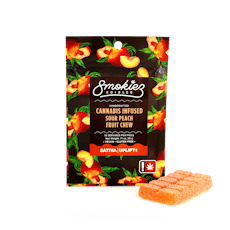 Smokiez 1pc Peach Sour Fruit Chews