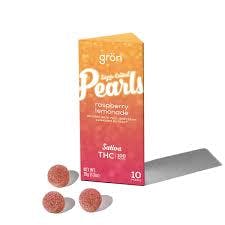 Gron Pearls 10pc Raspberry Lemonade Sativa - 100mg