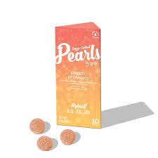 Gron Pearls 10pc Peach Prosecco 1:1 Hybrid - 100mg