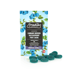 Smokiez 10pc Blue Raspberry Sweet Fruit Chews