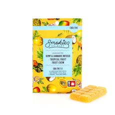 Smokiez 1pc Tropical 1:1 Sweet Fruit Chews