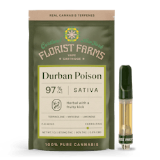 Florist Farms | Vape | 1g Cart | Durban Poison