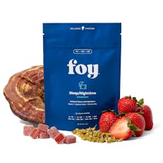 Foy | Gummy | 20pk | 100mg | 1:1:1 (THC:CBD:CBN) Nighttime Strawberry with Adaptogens