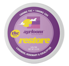 Ayrloom | Topical | 1:1 | Restore Balm Lavender, Rosemary & Eucalyptus 1000mg