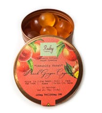 Ruby Farms | Gummy | 20pk | 100mg | IMMUNITY BOOST- Black Cherry Gelato Live Resin Infused Peach Ginger Cayenne
