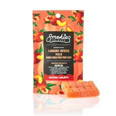 Peach (S) - 100mg Scored Gummies - Smokiez