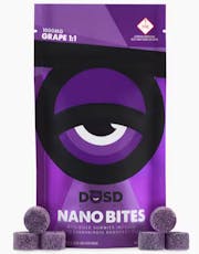 Grape (H) - (1:1 THC:CBD) - 1000mg Nano Bites - DOSD