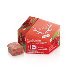 Sour Cherry Indica Enhanced Gummies 100mg