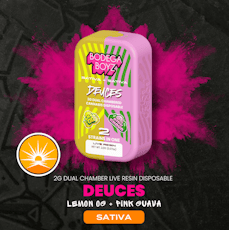 Deuces Lemon OG and Pink Guava 2g LIVE RESIN SATIVA