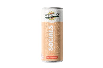 Sunnies Socials 10mg Peach Sparkling Water