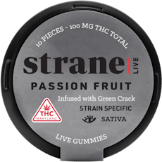 Strane 10mg Passion Fruit Live Resin Gummies