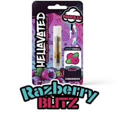 Hellavated 1g Razberry Blitz Cart - 1g