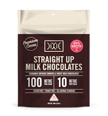 Dixie 10mg Straight Up Milk Chocolate Sativa