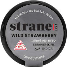 Strane 10mg Wild Strawberry Live Resin Gummies