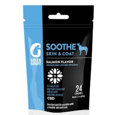 Green Gruff Soothe Skin & Coat CBD Dog Treats 24ct