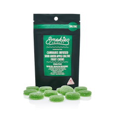 Smokiez 10mg 1:1 Sour Green Apple Fruit Chews