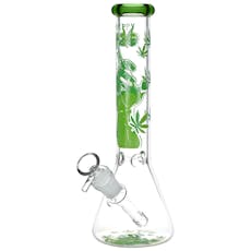 420 Party Beaker Glass Water Bong | 10"