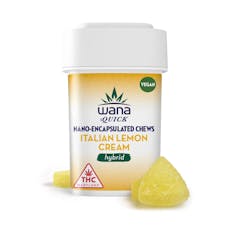 Wana 10mg Quick Italian Lemon Cream Hybrid Chews