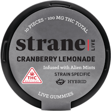 Strane 10mg Cranberry Lemonade Live Resin Gummies
