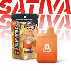 Hellavated 1g Clementine Cloud Bar Disposable - 1g